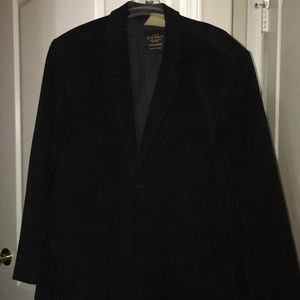 2XL Black soft velvet men’s blazer jacket